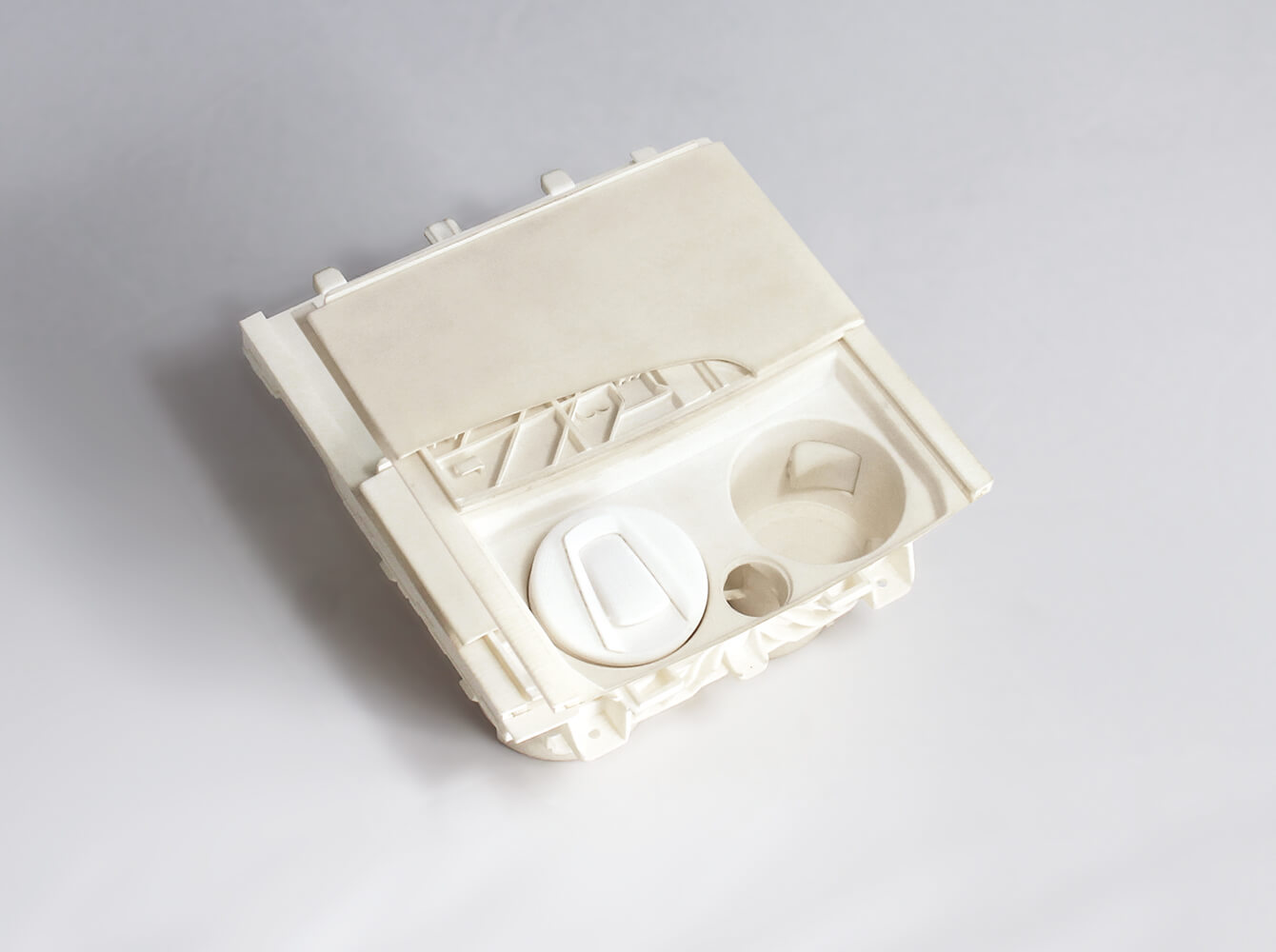 Sinterteil Ascher (geöffnet) Sinterteil Ascher (geöffnet)