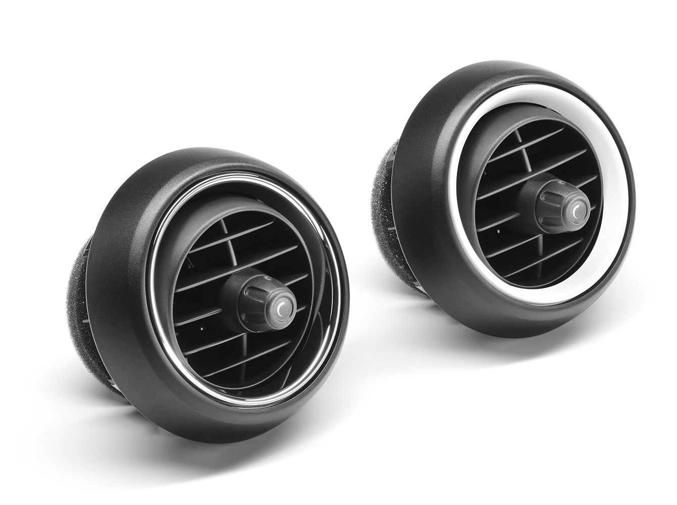 Luftausströmer (Chrom, außen, weiß) Luftausströmer (Chrom, außen, weiß)