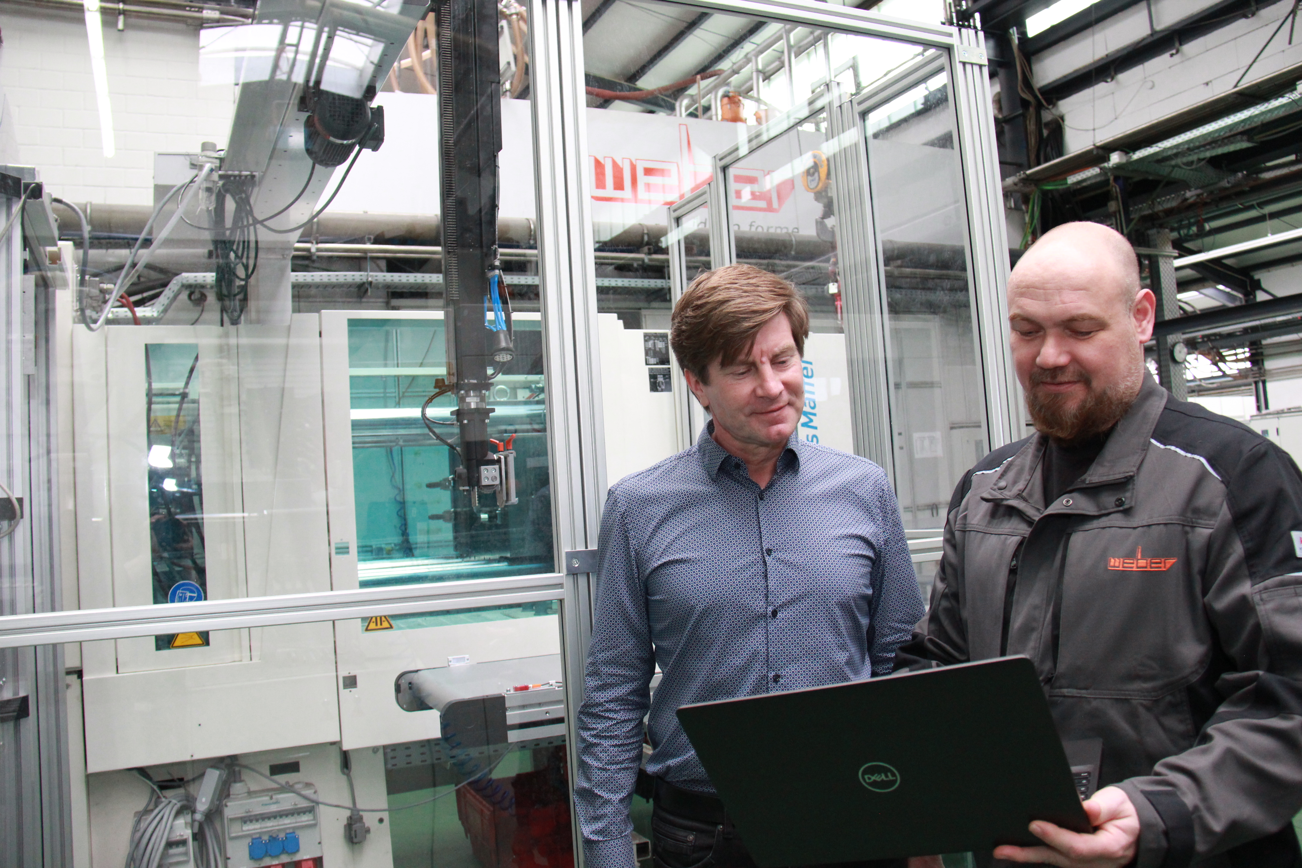 Peter Franz und André Wever im TECHNIKUM von WEBER in Dillenburg.